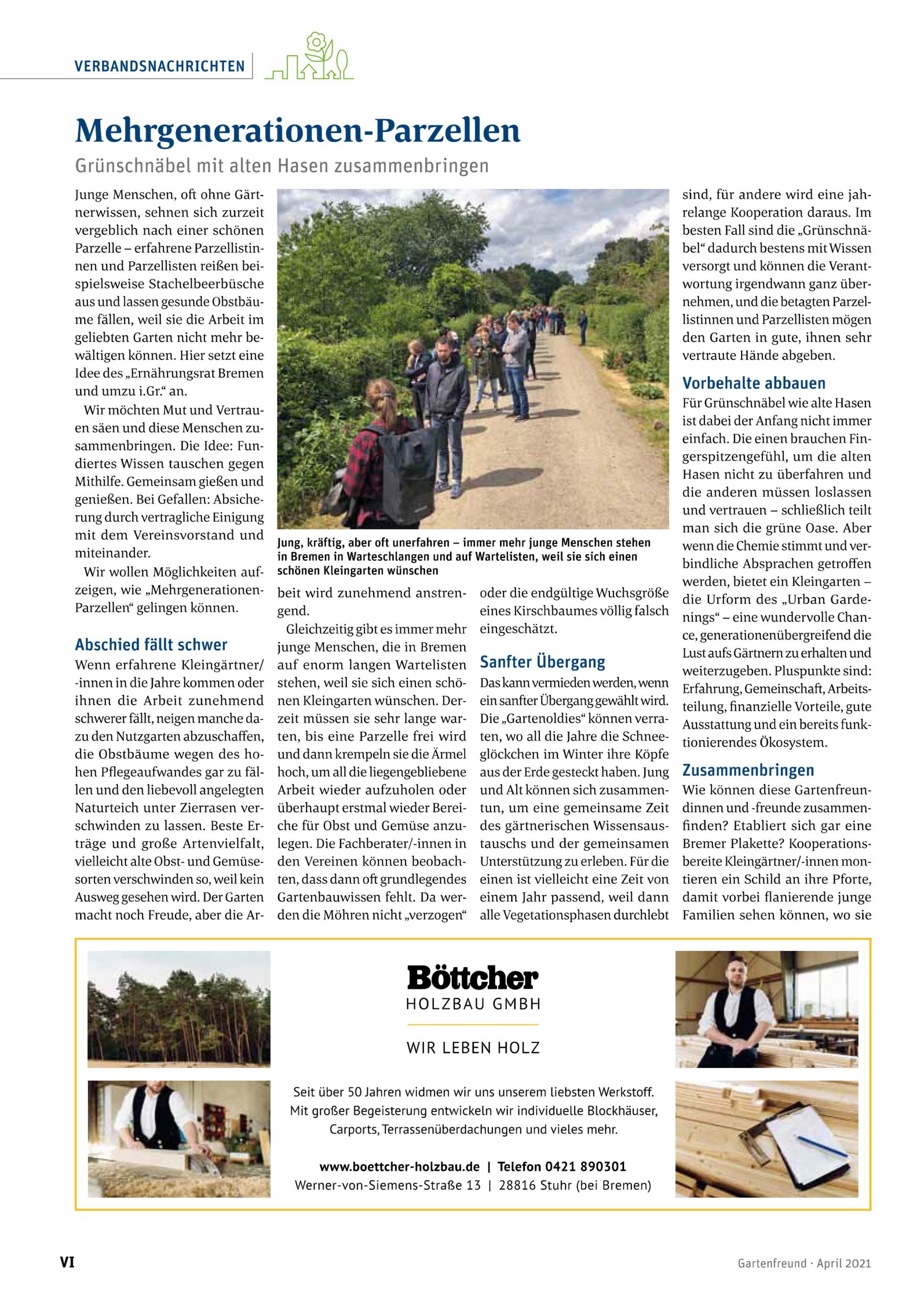 Read more about the article News der Arbeitsgruppe Essbare Stadt: „Mehrgenerationen Parzellen“ im Gartenfreund